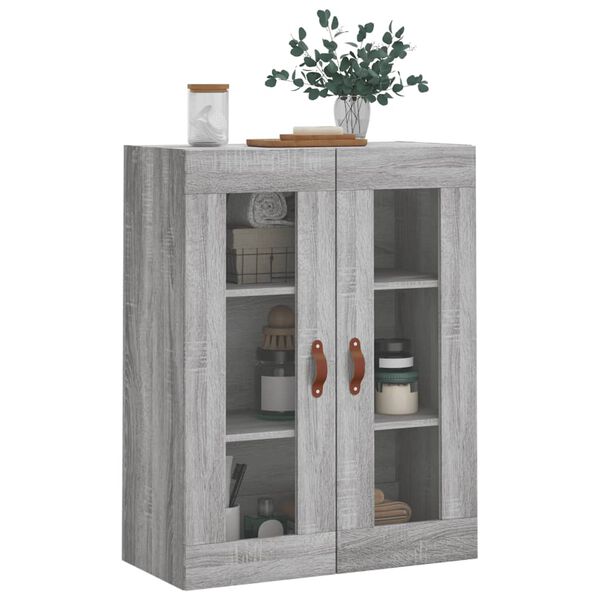 vidaXL Armoire murale sonoma gris 69,5x34x90 cm