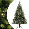 vidaXL Arbre de No&euml;l artificiel en silicone flexible 300 LEDs Vert
