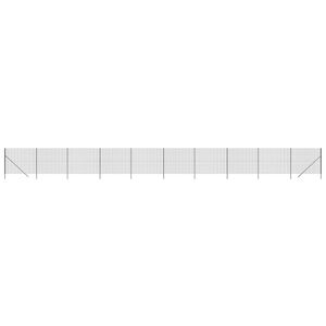 vidaXL Cl&ocirc;ture en treillis m&eacute;tallique anthracite 1,6x25 m
