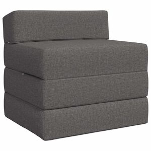 vidaXL Canap&eacute;-lit pliable Gris clair 70 x 60 x 63 cm Tissu