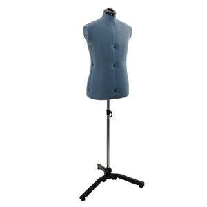 vidaXL Forme de robe ajustable homme Bleu 37.5-45.5 pouces tissu