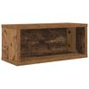 vidaXL Rack de rangement pour CD Bois de ch&ecirc;ne 40 x 17 x 17 cm