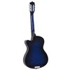 vidaXL Ensemble de guitare découpée classique 12 pcs 6 cordes Bleu 38"