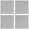 vidaXL Nez de marche 4 pc 40 x 40 cm Argent&eacute; Aluminium Carr&eacute;