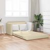 vidaXL Canap&eacute;-Lit 110cm Cr&egrave;me tissu