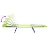 vidaXL Chaise longue pliante 2 pcs Vert 182 x 55 x 85,5 cm Textil&egrave;ne