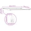 vidaXL Auvent Rétractable Multicolore 400 × 350 cm