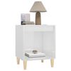 vidaXL Tables de chevet 2 pcs Blanc brillant 40x35x50 cm
