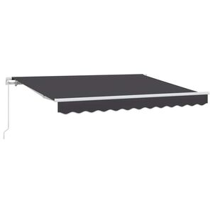 vidaXL Auvent r&eacute;tractable Anthracite 300 x 200 cm tissu