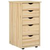 vidaXL Armoire 34 x 39 x 61,5 cm Bois de Pin Massif Marron