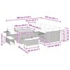 vidaXL Ensemble de canap&eacute; de jardin 12 pcs beige et gris clair