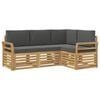 vidaXL Ensembles de canap&eacute;s 4 pcs Blanc et anthracite