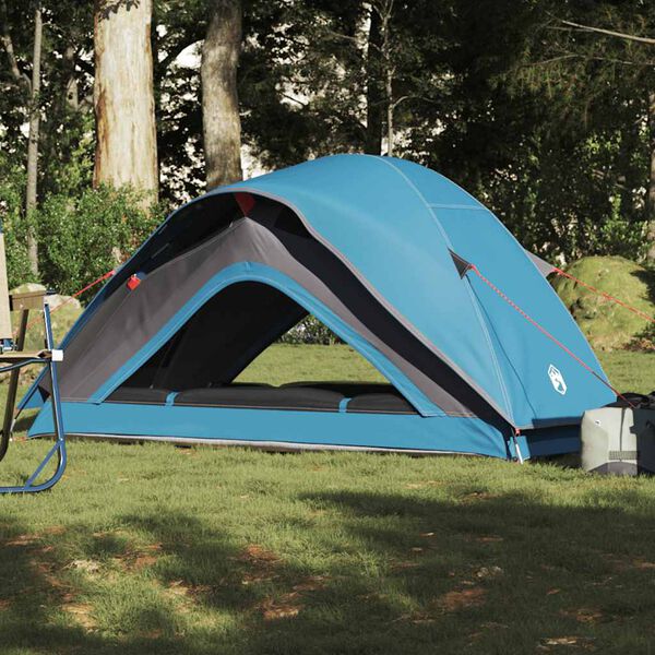 vidaXL Tente de camping 1 personne bleu imperméable
