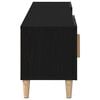 vidaXL Meuble TV Ch&ecirc;ne noir 180 x 31,5 x 40 cm Bois d'ing&eacute;nierie