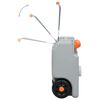 vidaXL R&eacute;servoir d'eau sur roues pour camping 25 L Gris
