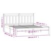 vidaXL Cadre de lit sans matelas bois massif 140x200 cm