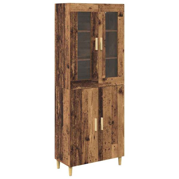 vidaXL Haut Armoire Bois Ancien 69,5 x 34 x 180 cm