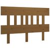 vidaXL T&ecirc;te de lit Marron miel 123,5x3x81 cm Bois massif de pin