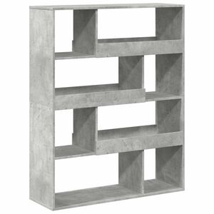 vidaXL Biblioth&egrave;que gris b&eacute;ton 100x33x125,5 cm bois d'ing&eacute;nierie