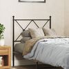 vidaXL Tête de lit métal noir 75 cm