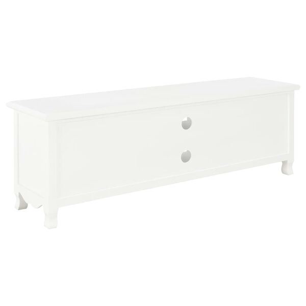 vidaXL Meuble TV Blanc 120x30x40 cm Bois