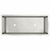 vidaXL Bac de jardin surélevé Argent 60 x 26 x 45 cm Acier inoxydable