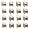 vidaXL Ensemble &agrave; manger de jardin coussins 17pcs R&eacute;sine tress&eacute;e Beige