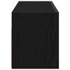 vidaXL Armoire murale de bain noir 80x25x30 cm bois d'ing&eacute;nierie
