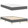 vidaXL Lit &agrave; ressorts avec matelas Gris fonc&eacute; 120 x 190 cm tissu