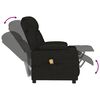 vidaXL Fauteuil de massage Noir Tissu