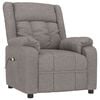 vidaXL Fauteuil de massage Taupe Tissu
