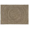 vidaXL Tapis de surface Naturel et noir 120 x 170 cm Jute