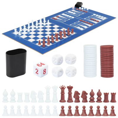 vidaXL Table de jeu multiple 15 en 1 121x61x82 cm Noir