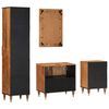 vidaXL Ensemble de meubles de salle de bain 4 pcs bois manguier massif