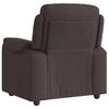 vidaXL Fauteuil inclinable Marron fonc&eacute; Tissu