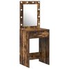 vidaXL Table de Toilette Ch&ecirc;ne fum&eacute; 50 x 41 x 135 cm Bois d'ing&eacute;nierie