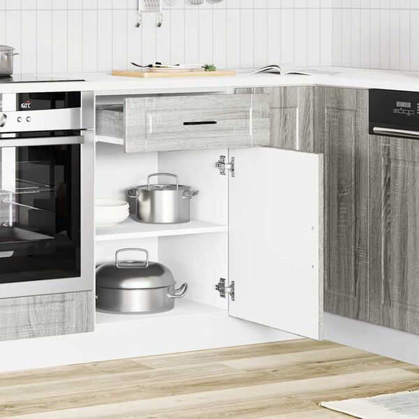 vidaXL Armoire de cuisine Porto sonoma gris bois d'ingénierie