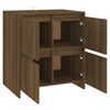 vidaXL Buffet Ch&ecirc;ne marron 70x41x75 cm Bois d'ing&eacute;nierie