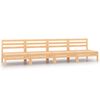 vidaXL Canap&eacute;s centraux de jardin 4 pcs Bois de pin massif
