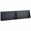 vidaXL Mur de sout&egrave;nement 2 pc 80 x 12 x 50 cm Acier Anthracite