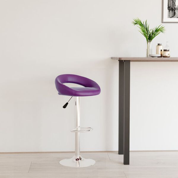 vidaXL Tabouret de bar Violet Similicuir