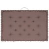 vidaXL Coussins de plancher de palette lot de 5 Taupe Coton