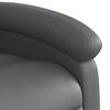 vidaXL Fauteuil inclinable de massage Gris Similicuir