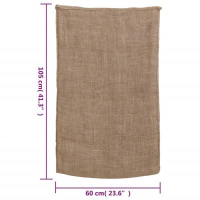 vidaXL Sacs en jute 30 pcs 60x105 cm 100 % jute 220 g/m²