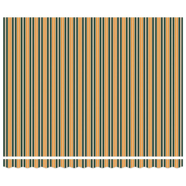 vidaXL Auvent R&eacute;tractable Vert et jaune 400 &times; 300 cm Tissu et M&eacute;tal