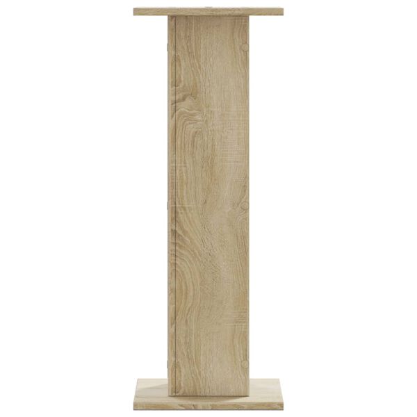 vidaXL Supports de haut-parleurs 2 pcs ch&ecirc;ne sonoma bois d'ing&eacute;nierie