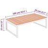 vidaXL Salon de jardin 4 pcs avec coussins Aluminium et WPC
