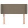 vidaXL T&ecirc;te de lit avec oreilles Taupe 93x16x78/88 cm Tissu