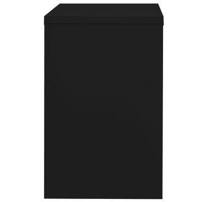 vidaXL Classeur Noir 90x46x72,5 cm Acier