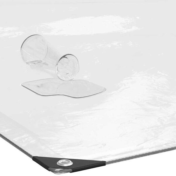 vidaXL B&acirc;che transparente avec &oelig;illets 3x10 m poly&eacute;thyl&egrave;ne